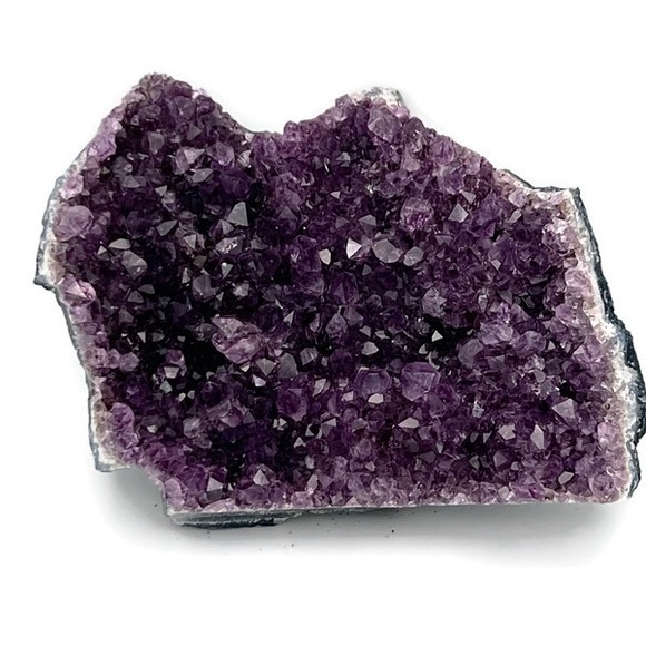 Amethyst Quartz Crystal Flat Cluster Raw Purple Meditation Decor - Picture 8 of 10